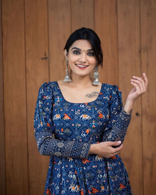 Georgette Gown For Women For Party Wedding Festival Functions
